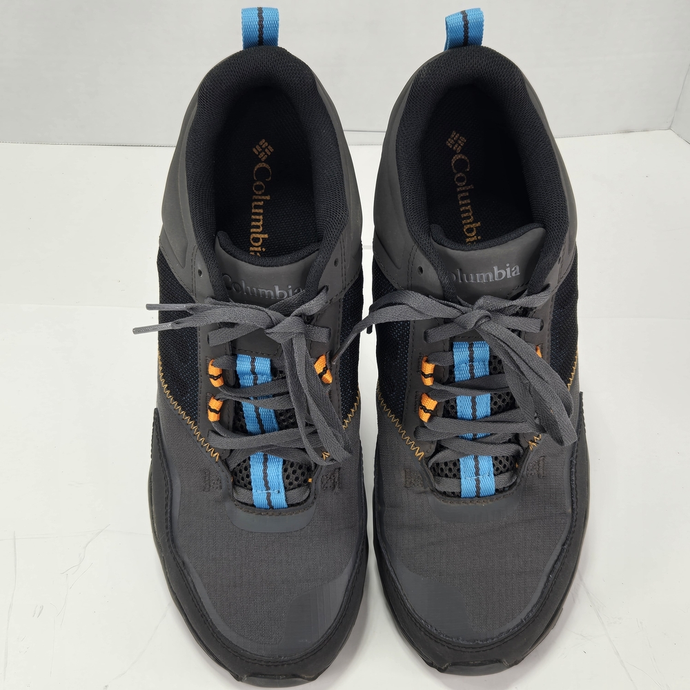 Columbia Flow District Gray Trail Hiking Sneaker with Blue Accents Men's Size 10 - Picture 4 of 13